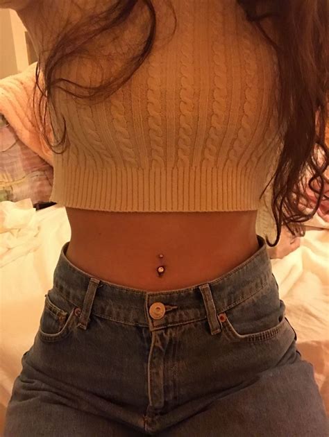 My New Baby Belly Button Piercing Cute Bellybutton Piercings Navel
