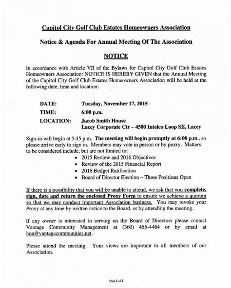 Pin On Editable Online Form Templates Homeowners Association Meeting