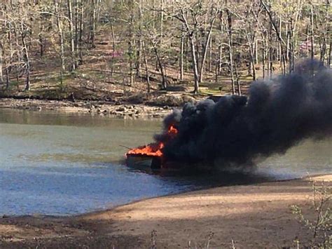 Boat Catches Fire On Lake Of The Ozarks With Two Aboard No Injuries