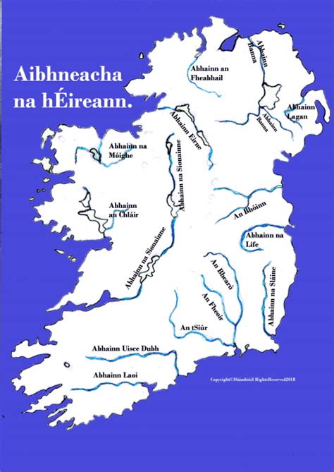 Map Of Ireland Rivers