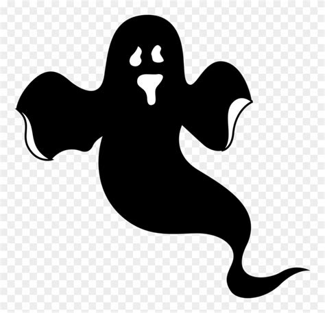 Halloween Ghost Silhouette Clip Art