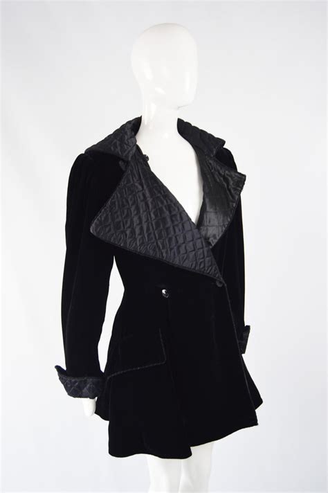 Ungaro Vintage 1980s Black Velvet Jacket For Sale At 1stdibs