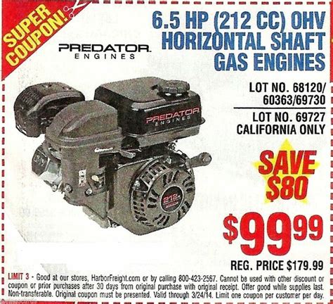 Gas Engines Harbor Freight Gas Engines