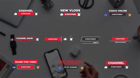 Youtube Subscribe Buttons Premiere Pro Mogrt Videohive 32323216