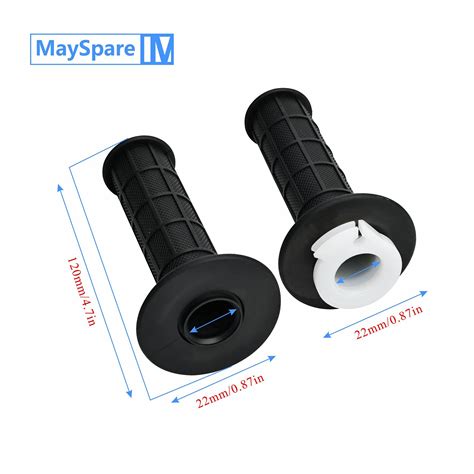 mayspare 22mm twist throttle accelerator handle grips and cable 50 set with kill on off switch