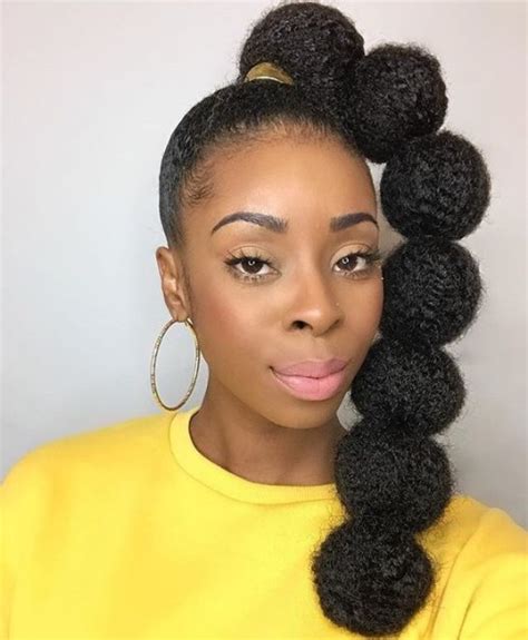 Afro hairstyles look lovely at all lengths. 60+ Stunning Ponytail Hairstyles for Black Women | New ...