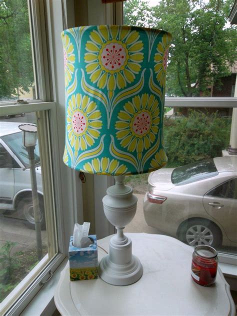 Fabric Covered Lampshade Cover Lampshade Lampshade Makeover Diy