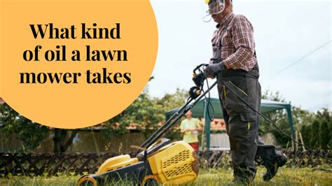 What Kind Of Oil Does A Lawn Mower Take A Guide To Choosing The