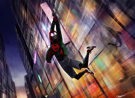 Spiderman Miles Morales Digital Artwork Wallpaperhd Superheroes
