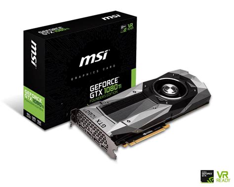 Msi Geforce Gtx 1080 Ti Founders Edition 11gb Gddr5x 352 Bit Pci E 30