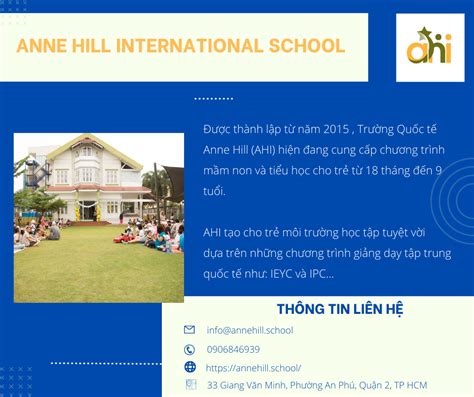 CÁc TrƯỜng Cambridge TẠi Tphcm 2 Anne Hill International School