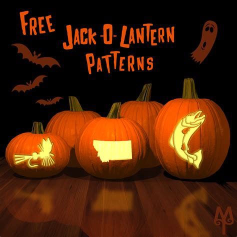 Free Fly Fishing Halloween Jack O Lantern Stencils Halloween Jack O