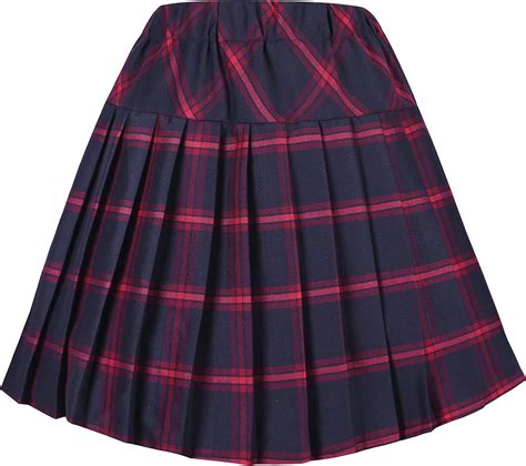 Urban Coco Womens High Waist Pleated School Tartan Mini Plaid Skirts
