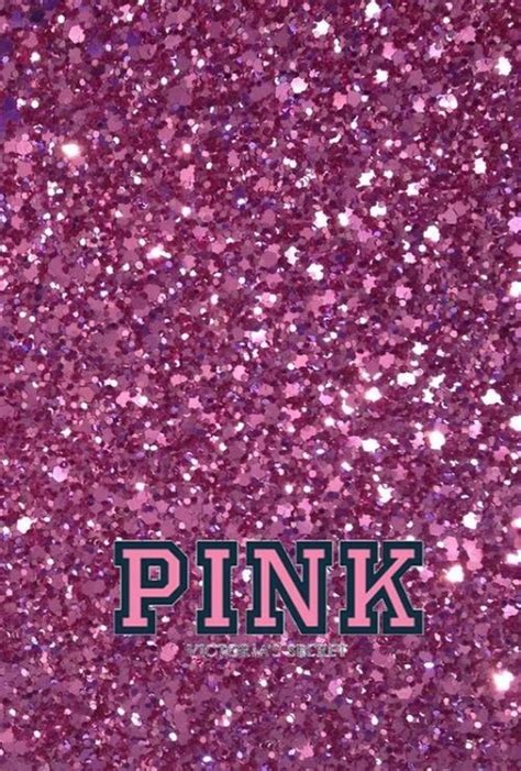 Glitter Victoria Secret Pink Wallpaper Wallpaper