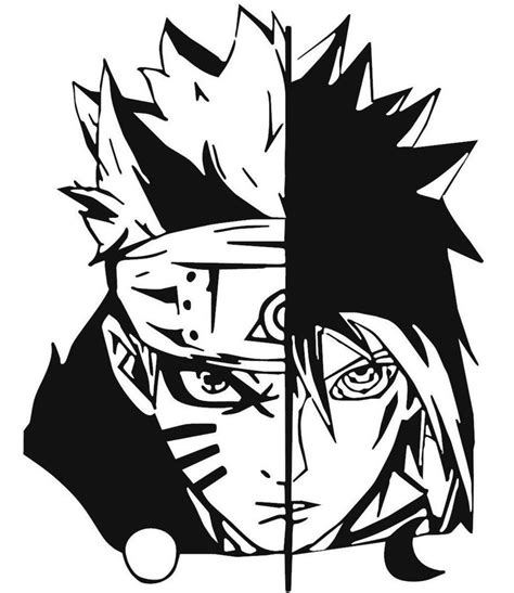Naruto Naruto Uzumaki And Sasuke Uchiha Decal Sticker Kyokovinyl