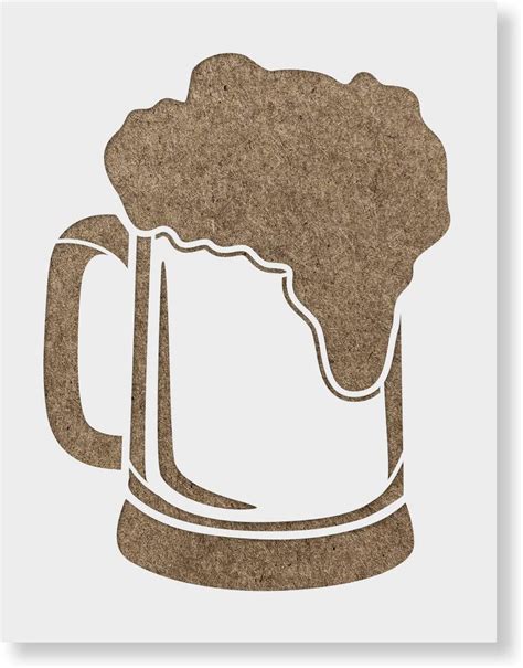 Beer Mug Stencil Alcohol Stencils Beer Mug Art