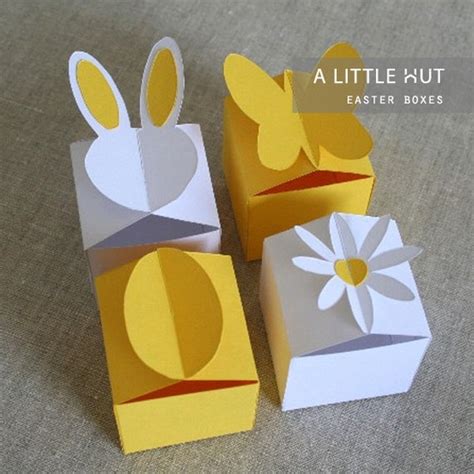Easter boxes SVG DXF & PDF files by ALittleHut on Etsy