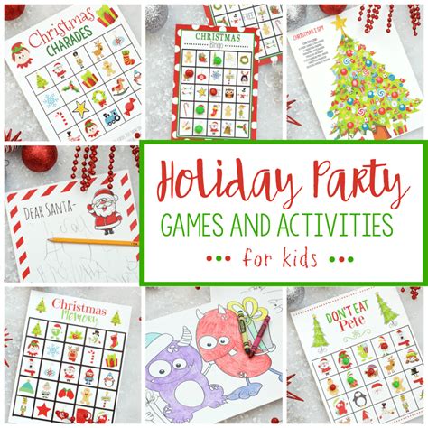 Free Printable Holiday Party Games For Kids Fun Squared