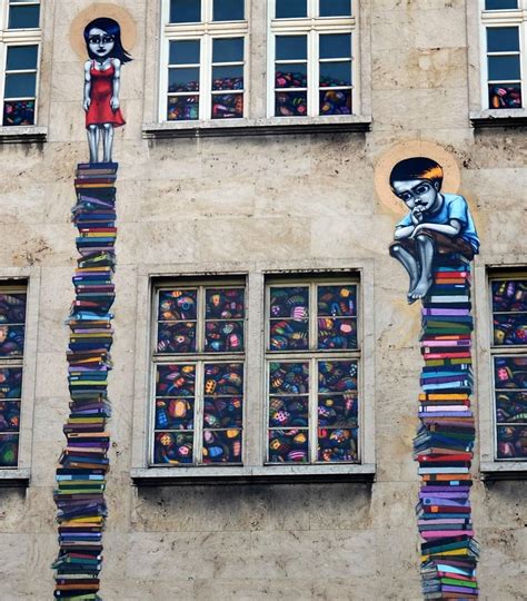 40 Examples Of Street Art And Murals About Books Libraries And