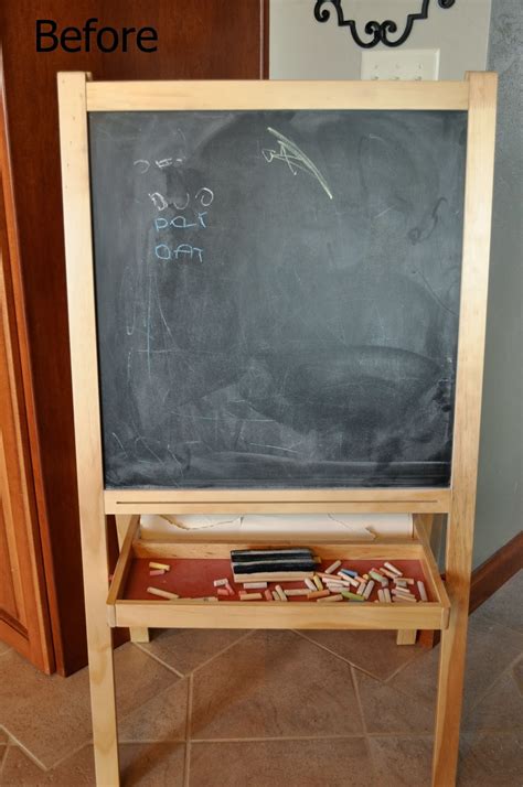 Painting tips hobbies and crafts how to make diy painting chalk chalk paint recipe diy painting painting projects. the colored door: Kids Chalkboard Easel