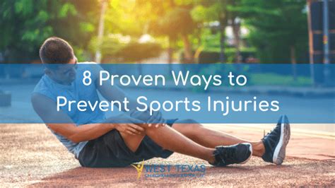 Proven Ways To Prevent Sports Injuries El Paso West Texas Chiropractic Center In