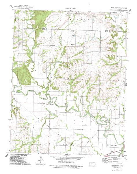 Middletown Topographic Map Scale Kansas