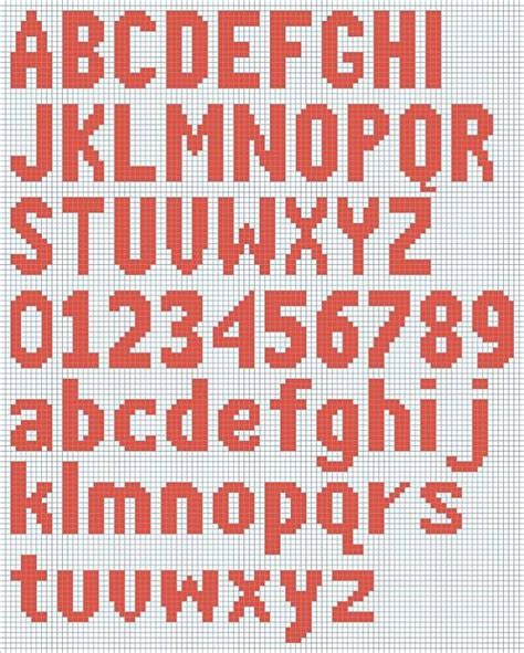 Alphabet Letter Chart For Knitting