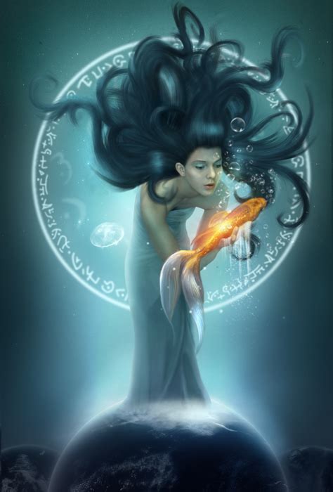 By Joe Diamond With Images Pisces Girl Zodiac Art Mermaid