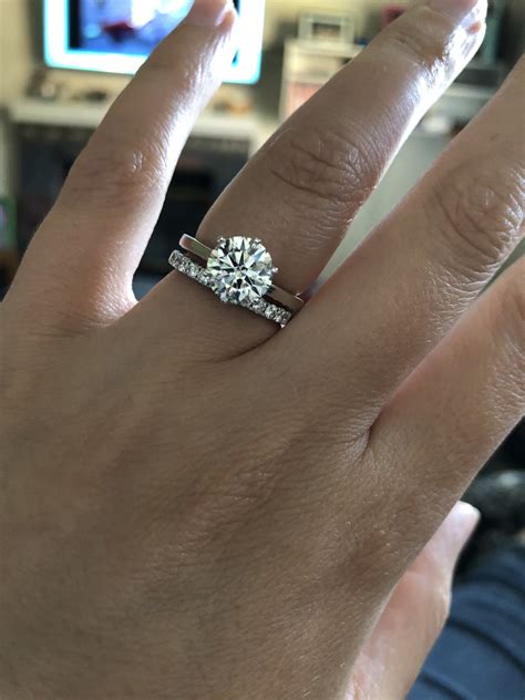 Can i see your 1.5-2 carat diamond on a 5.5 size finger?