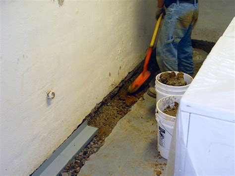 Protect your basement with a drainage system. Our Complete Foundation Drain System | Installing A ...