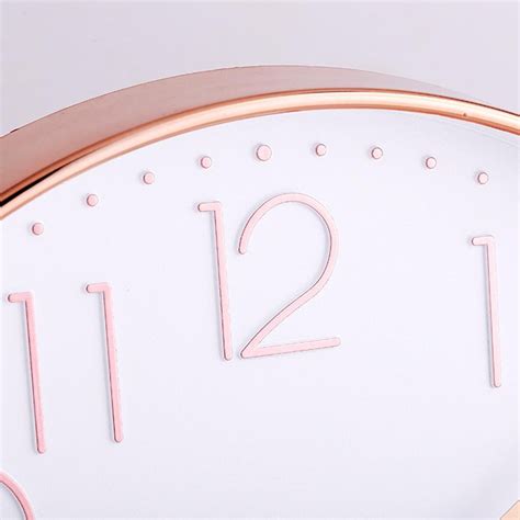 Chic Rose Gold Wall Clock Ivy And Wilde Art Leylona