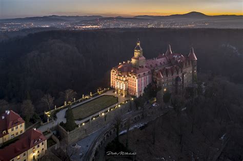 Falling Night Over The Książ Castle Piotr Mitelski Flickr