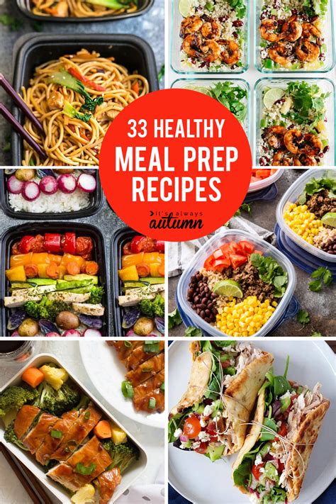 33 Delicious Meal Prep Recipes For Healthy Lunches That