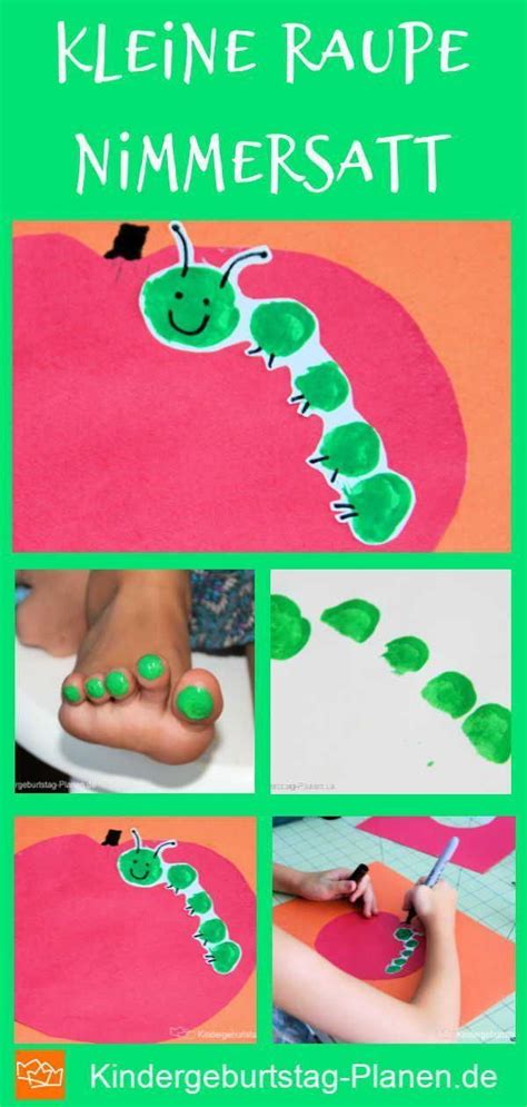 Außerdem ist unsere bastelanleitung für die kleine raupe nimmersatt so einfach, dass das auch schon die ganz kleinen mitmachen können. Raupe im Apfel | Kindergeburtstag planen, Die kleine raupe ...
