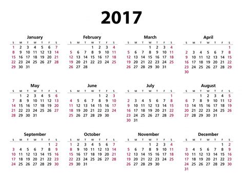 2017 Calendar Free Printable 2017 Calendar Free Calendars