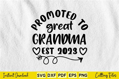Promoted To Great Grandma Est Graphic By Buytshirtsdesign