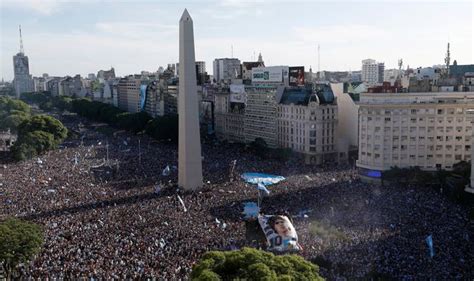 World Cup Hundreds Of Thousands Of Fans Pour Onto Streets Of Buenos Aires After Argentina Beat