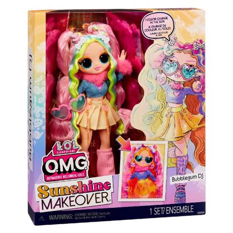 Lol Sunshine Makeover Bubblegum Dj Lol Surprise Omg Doll 589426 Shop