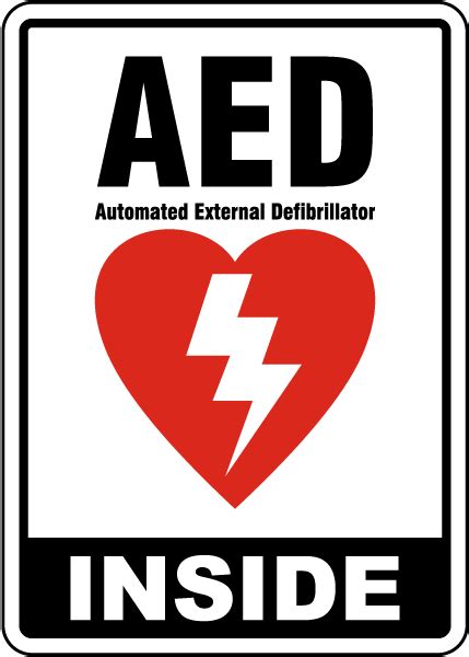 Aed Inside Sign Save 10 Instantly