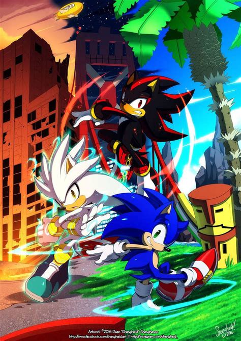 Sonic Shadow And Silver By Syaming Li By