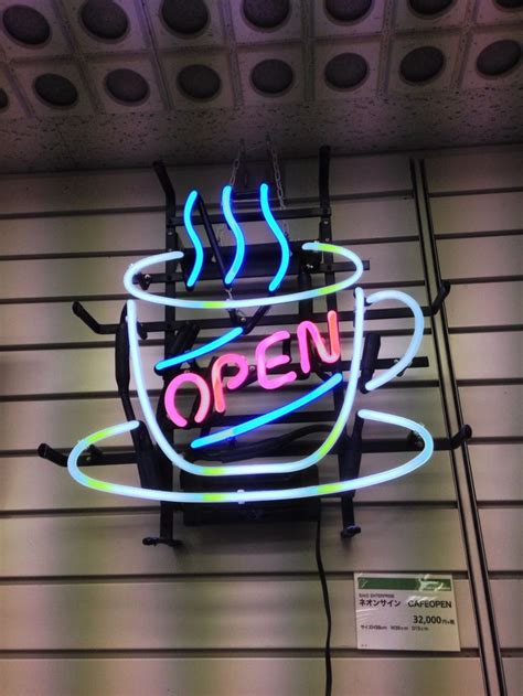 Pin By Treasure Journeys On Coffee Coffee Shop Coffee Signs Neon