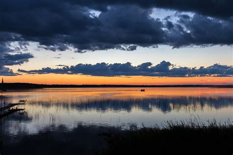 Boating Into The Sunset Leech Lake Minnesota Rpics