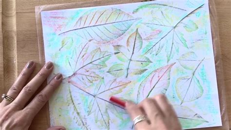 How To Make Leaf Rubbing Art Youtube