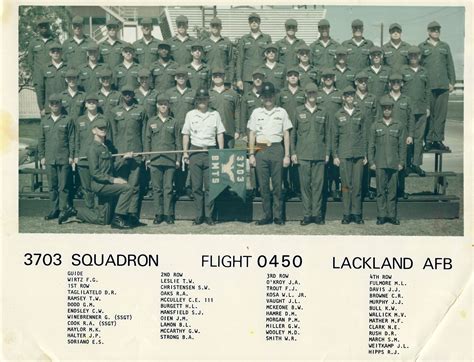 1970 79 Lackland AFB TX 1976 Lackland AFB Squadron 3703 Flight 450