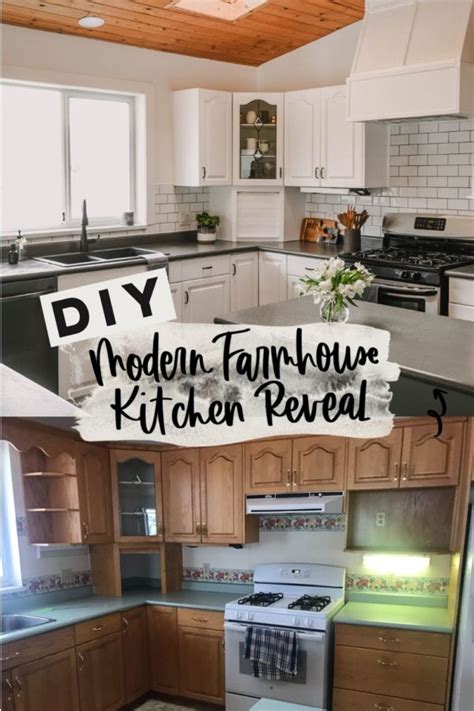 Diy Modern Farmhouse Kitchen Makeover Lemon Thistle