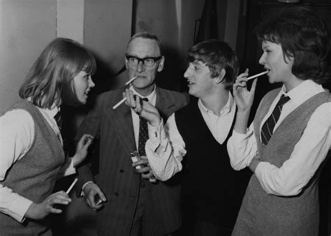 Wilfrid Brambell And Ringo Starr In A Hard Day S Night Film Backstage With Images