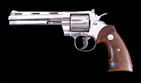 Colt Python 357 Magnum Nickel Revolver Rare C 1969 Apr 01 2017