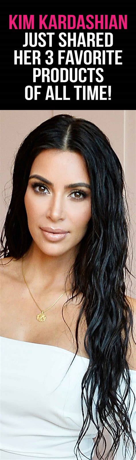 Kim Kardashian Just Shared Her 3 Favorite Products Of All Time Hair