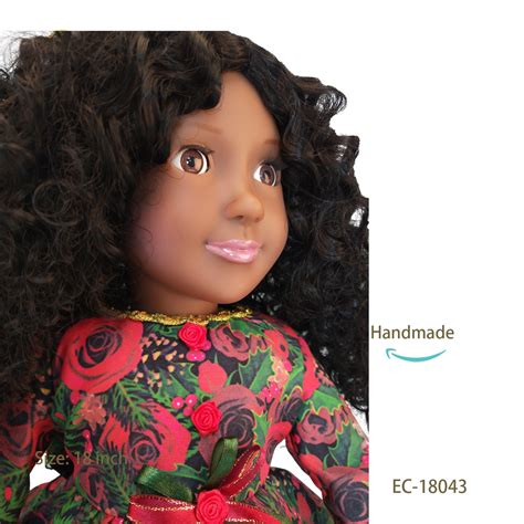 Afro Curly Hair Black African Dolls Ec 18043 American Girl Doll