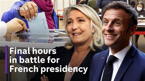 French Elections Macron Ahead Of Le Pen In Polls Youtube